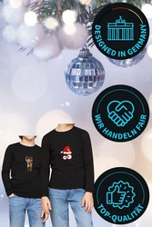 Berlinsel T-Shirt Printshirt Weihnachtsshirt Schwarz/Rot/Braun/Gelb