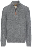 camel active Strickpullover mit Troyer-Kragen Grau/Dunkelgrau/Hellgrau