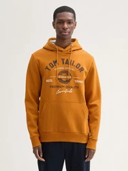 TOM TAILOR Sweatshirt pueblo/dunkelbraun/weiß
