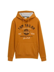 TOM TAILOR Sweatshirt pueblo/dunkelbraun/weiß