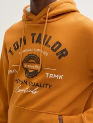 TOM TAILOR Sweatshirt pueblo/dunkelbraun/weiß