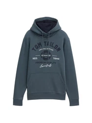 TOM TAILOR Sweatshirt dunkelblau/schwarz/weiß