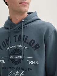 TOM TAILOR Sweatshirt dunkelblau/schwarz/weiß