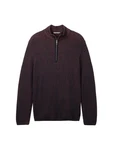 TOM TAILOR Longpullover Bordeaux/Dunkelrot/Lila