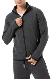 Jeanshemd mit Zipper und Taschen - Ideal fr Sport und Freizeit Daumenloch-Bndchen