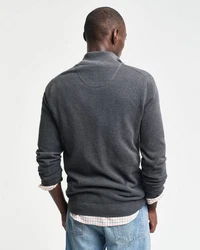 Gant Troyer COTTON PIQUE HALF ZIP Dunkelgrau/Grau