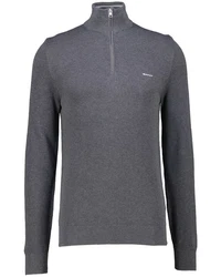 Gant Troyer COTTON PIQUE HALF ZIP Dunkelgrau/Grau