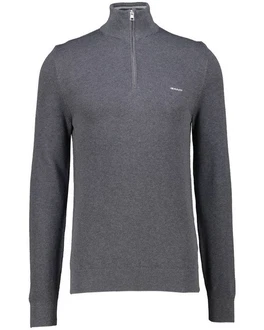 Gant Troyer COTTON PIQUE HALF ZIP Dunkelgrau/Grau Gant Troyer COTTON PIQUE HALF ZIP Dunkelgrau/Grau