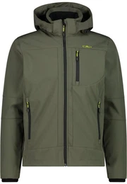 Funktionsjacke MAN JACKET ZIP HOOD OIL GREEN-NERO