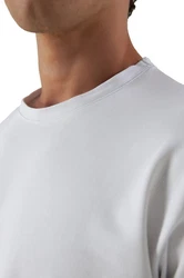 BLACKROCK T-Shirt Herren Basic Weiß/Creme/Grau