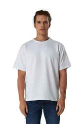 BLACKROCK T-Shirt Herren Basic Weiß/Creme/Grau