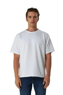 BLACKROCK T-Shirt Herren Basic Weiß/Creme/Grau BLACKROCK T-Shirt Herren Basic Weiß/Creme/Grau