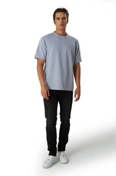 BLACKROCK T-Shirt Herren Basic Blau/Hellblau/Grau