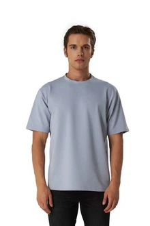 BLACKROCK T-Shirt Herren Basic Blau/Hellblau/Grau BLACKROCK T-Shirt Herren Basic Blau/Hellblau/Grau