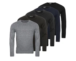 Jack & Jones Strickpullover JJEBASIC KNIT CREW NECK Marineblau (5868)