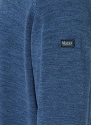 MAERZ Muenchen Strickpullover Blau/Dunkelblau/Hellblau