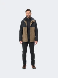 VAUDE Funktionsjacke Men's Rosemoor 3in1 Jacket SCHWARZ/HAFER