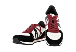 ARMANI EXCHANGE Herren Sneaker Low Schnür-Schuh Retro Logo Sneaker 