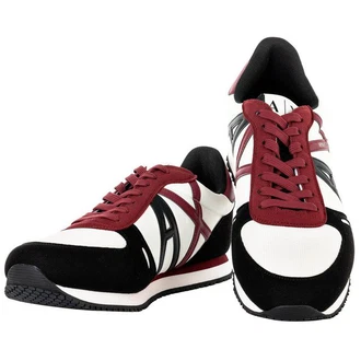 ARMANI EXCHANGE Herren Sneaker Low Schnür-Schuh Retro Logo Sneaker 