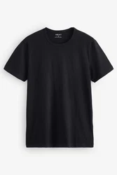 Next Unterhemd Regular Fit T-Shirt-Unterwäsche 2er-Pack Schwarz/Dunkelblau