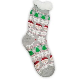 Haussocken Herren Httensocken mit ABS Stoppersohle (1-Paar) Httenschuhe, Wolkenfutter, dicke sehr warme geftterte Socken