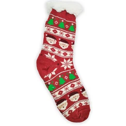 Haussocken Herren Httensocken mit ABS Stoppersohle (1-Paar) Httenschuhe, Wolkenfutter, dicke sehr warme geftterte Socken