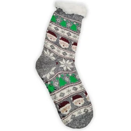 Haussocken Herren Httensocken mit ABS Stoppersohle (1-Paar) Httenschuhe, Wolkenfutter, dicke sehr warme geftterte Socken