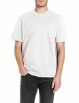 REPLAY T-Shirt Weiß/Grau/Khaki/Beige/Creme