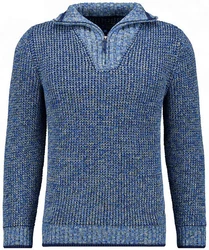 RAGMAN Rundhalspullover Blau/Hellblau/Dunkelblau