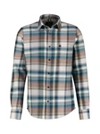 LERROS Herrenhemd Karo-Flanellqualität Blau/Beige/Hellblau/Rot