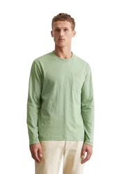 Marc O'Polo Langarmshirt Hellgrün/Grün/Khaki