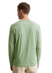 Marc O'Polo Langarmshirt Hellgrün/Grün/Khaki
