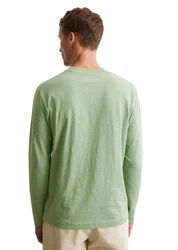 Marc O'Polo Langarmshirt Hellgrün/Grün/Khaki