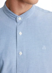 Marc O'Polo Langarmhemd Oxford Hellblau/Blau