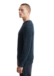 Marc O'Polo V-Ausschnitt Pullover Dunkelblau/Grau/Hellblau
