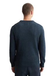 V-Ausschnitt-Pullover aus Bio-Baumwolle