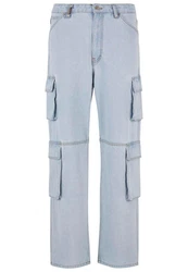 2Y Studios Aidan Cargo Baggy Jeans Hellblau/Blau
