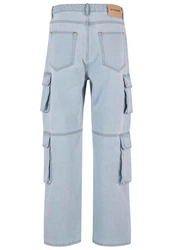 2Y Studios Aidan Cargo Baggy Jeans Hellblau/Blau