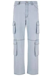 2Y Studios Aidan Cargo Baggy Jeans Hellblau/Blau
