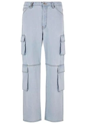 2Y Studios Aidan Cargo Baggy Jeans Hellblau/Blau