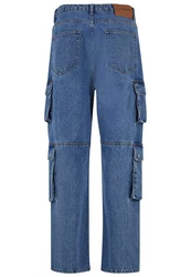2Y Studios Aidan Cargo Baggy Jeans Blau