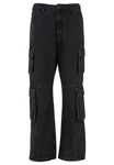 2Y Studios Aidan Cargo Baggy Jeans Schwarz/Dunkelblau