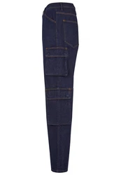 2Y Studios Aidan Cargo Baggy Jeans Blau/Dunkelblau