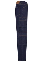 2Y Studios Aidan Cargo Baggy Jeans Blau/Dunkelblau