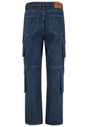 2Y Studios Aidan Cargo Baggy Jeans Blau/Dunkelblau