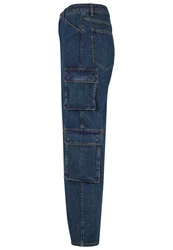 2Y Studios Aidan Cargo Baggy Jeans Blau/Dunkelblau