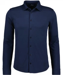 RAGMAN Henleyshirt Dunkelblau/Blau