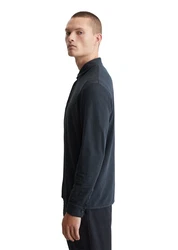 Marc O'Polo Langarm-Poloshirt Hellblau/Dunkelblau/Dunkelgrau/Rot/Grau/Blau