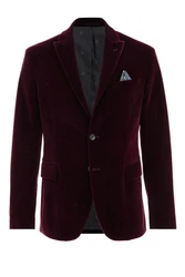 WE Fashion Jackenblazer Dunkelrot/Bordeaux/Lila