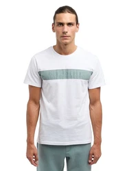 Bruno Banani T-Shirt BUCK Weiß/Creme/Grün